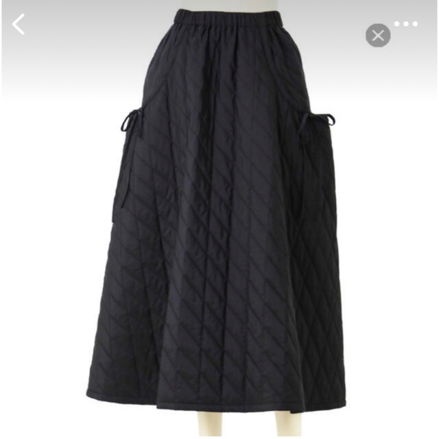 マチャットmachattキルティングスカートブラック美品ロングスカート