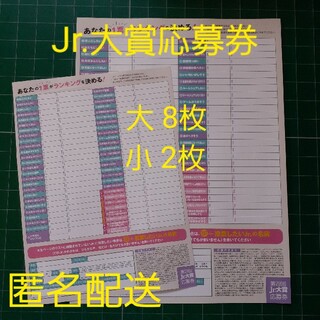 ジャニーズJr. - Myojo 12月号 通常版 Jr.大賞 応募用紙 応募券 10枚 