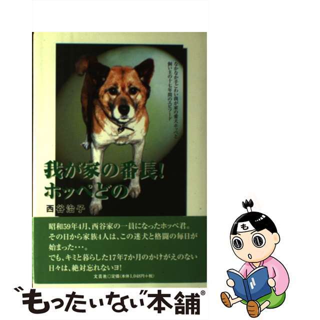 我が家の番長！ホッペどの なかなか手ごわい我が家の愛犬ホッペと飼い主の十七年/文芸社/西谷治子１７８ｐサイズ