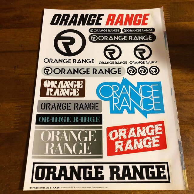 ORANGE RANGE ステッカー エンタメ/ホビーの本(アート/エンタメ)の商品写真