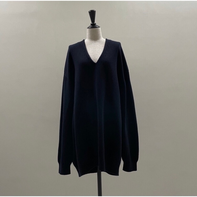 ARGUE(アギュー)のARGUE WHOLEGARMENT WOOL MELLOW KNIT/NAVY レディースのトップス(ニット/セーター)の商品写真