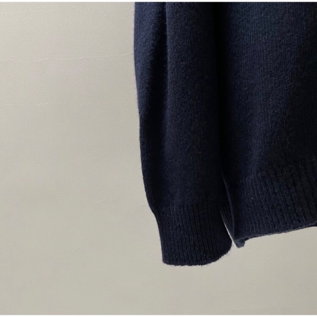 ARGUE(アギュー)のARGUE WHOLEGARMENT WOOL MELLOW KNIT/NAVY レディースのトップス(ニット/セーター)の商品写真