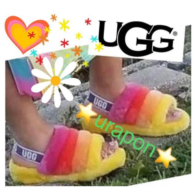 UGG - 激レア・入手困難 ②25cm UGG FLUFF YEAH ファーサンダルの通販 by yunana プロフ必読 ｜アグならラクマ