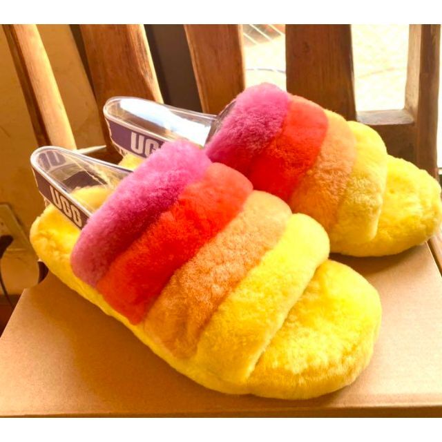 UGG - 激レア・入手困難✨②25cm✨UGG✨FLUFF YEAH✨ファーサンダルの