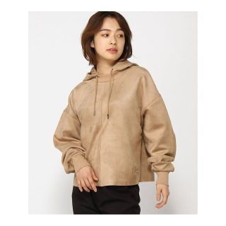 ゲス(GUESS)の【ベージュ(G137)】(W)Eco Zorina Suede Hoodie(パーカー)