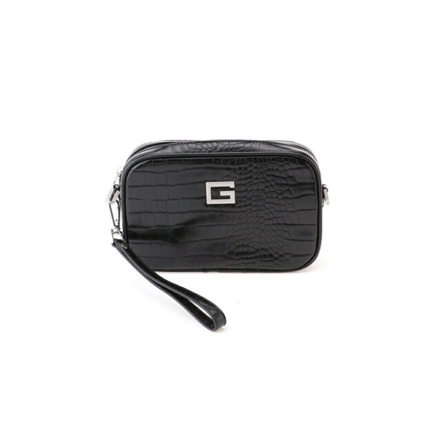 GUESS(ゲス)の【ブラック(BLA)】(M)CALABRIA Holdall Bag メンズのバッグ(セカンドバッグ/クラッチバッグ)の商品写真