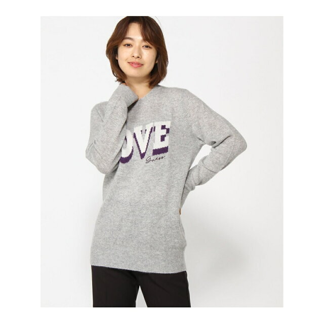 GUESS(ゲス)の【ヘザーグレー(LMGY)】(W)Juliette Cashmere Sweater レディースのトップス(ニット/セーター)の商品写真