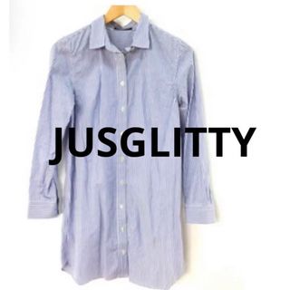 ジャスグリッティー(JUSGLITTY)のジャスグリッティー ニット ストライプシャツ (シャツ/ブラウス(長袖/七分))