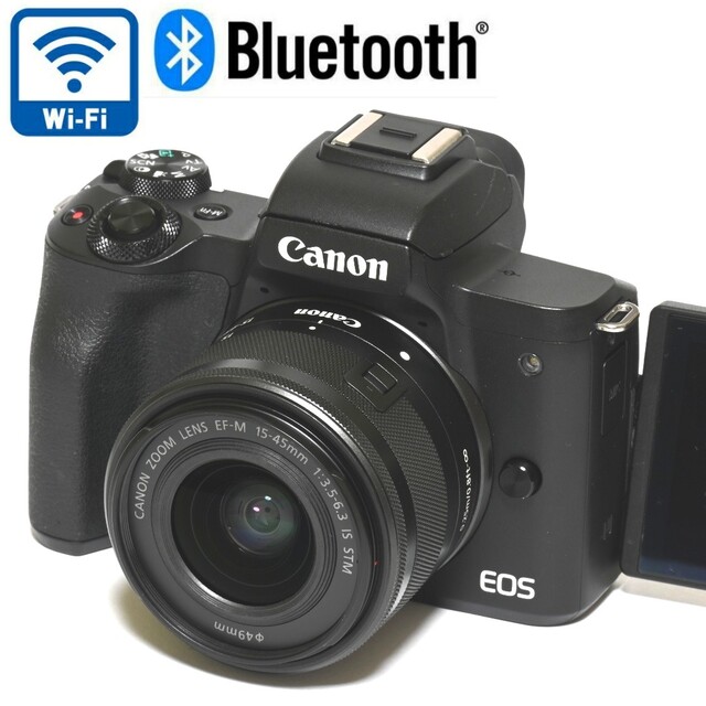 Canon - 【Canon】Wi-Fi＆Bluetooth☆EOS Kiss Mレンズキット
