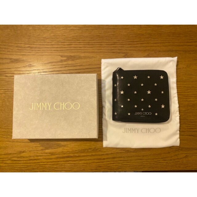 JIMMY CHOO   ジミーチュウTESSAフラットスタースタッズ　財布