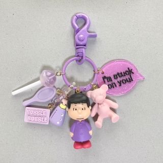 スヌーピー(SNOOPY)のじゃらじゃらキーホルダー💜女の子(キーホルダー/ストラップ)