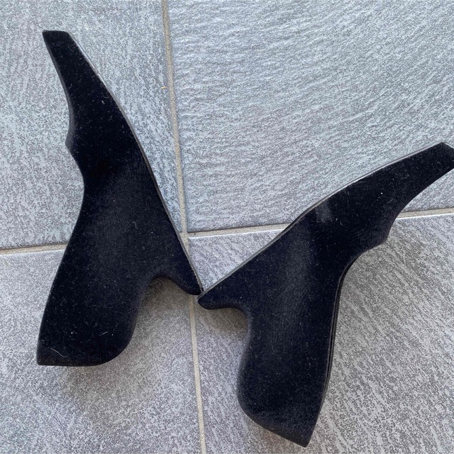 melissa(メリッサ)のメリッサ　ウェッジソールパンプス　ブラックUS5 レディースの靴/シューズ(ハイヒール/パンプス)の商品写真