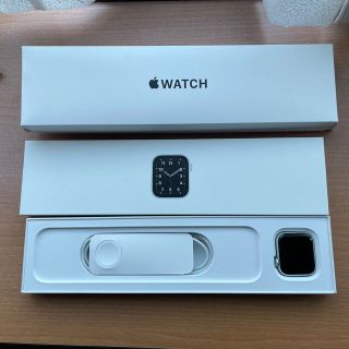 アップルウォッチ(Apple Watch)のApple Watch SE 40mm GPS本体 シルバー 付属品完備 美品(腕時計(デジタル))