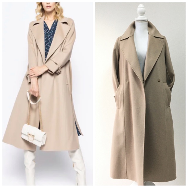 美品 MaxMara マックスマーラ クチートアマーノ ベルト コート 2022年