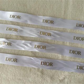 Dior リボン　ゴールド(ショップ袋)