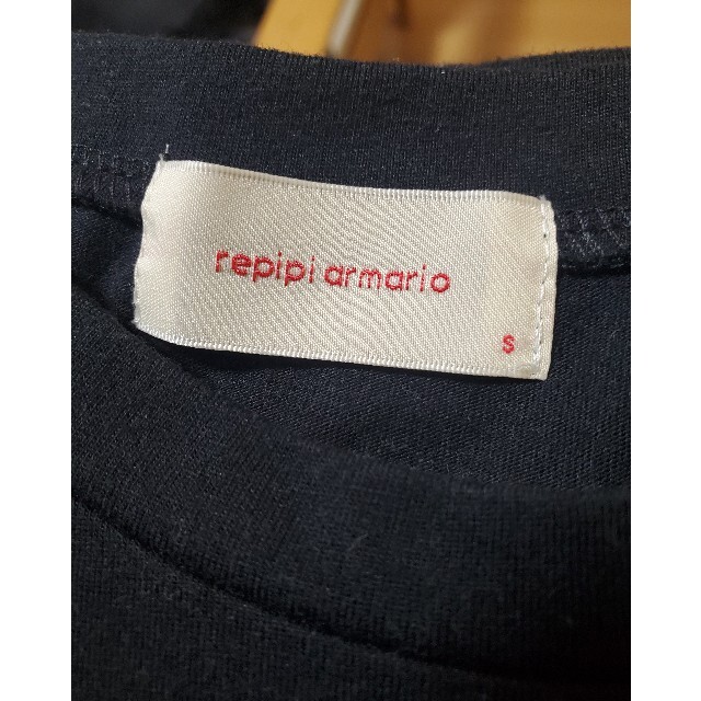 repipi armario(レピピアルマリオ)のレピピ　repipi armario　黒Tシャツ　長袖　S  150 キッズ/ベビー/マタニティのキッズ服女の子用(90cm~)(Tシャツ/カットソー)の商品写真