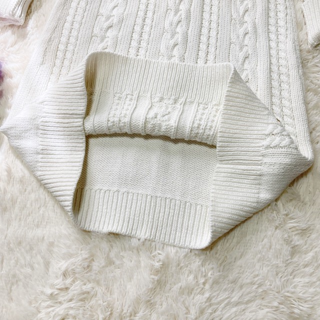 TOMMY HILFIGER - トミーヒルフィガー♡コットンニットワンピース ... <新品美品>レディースツートンデザインワンピース ニット 花柄 ひざ丈 Haru