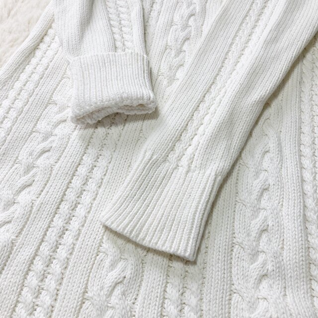 TOMMY HILFIGER - トミーヒルフィガー♡コットンニットワンピース ... <新品美品>レディースツートンデザインワンピース ニット 花柄 ひざ丈 Haru