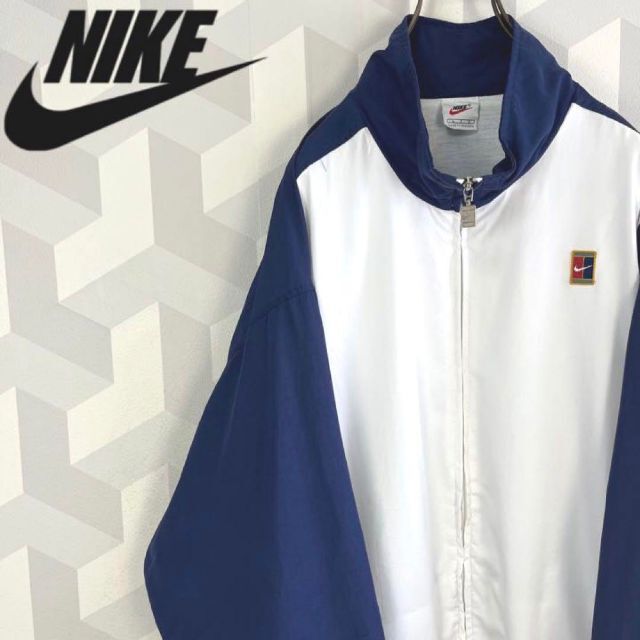 90s ヴィンテージナイキ】銀タグ バイカラー ナイロンジャケット nike