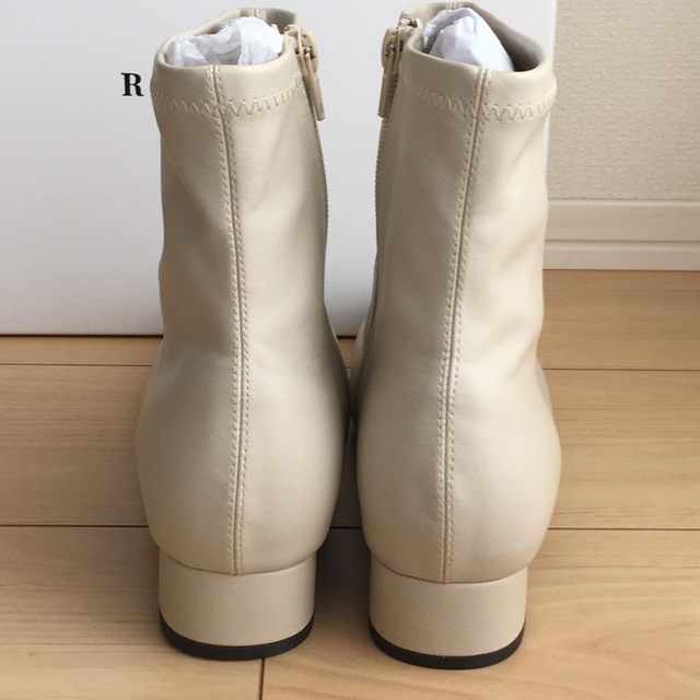 RANDA - 新品 RANDA ソフトストレッチスクエアトゥショートブーツ ...