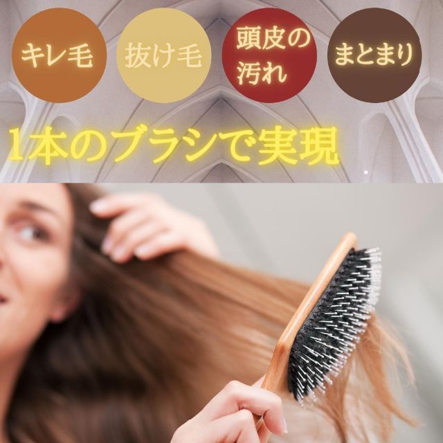 与え ヘアブラシ 新品 立体ブラシ ヘアケア 頭皮ケア 頭皮ブラシ 髪