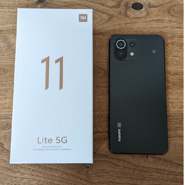 スマートフォン本体【ほぼ新品】Xiaomi Mi 11 Lite 5gトリュフブラック 128GB