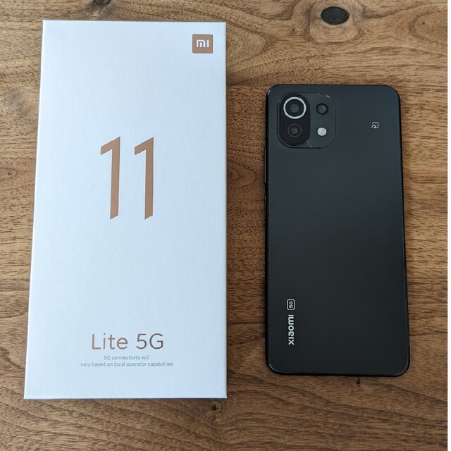 ANDROID(アンドロイド)の【ほぼ新品】Xiaomi Mi 11 Lite 5gトリュフブラック 128GB スマホ/家電/カメラのスマートフォン/携帯電話(スマートフォン本体)の商品写真