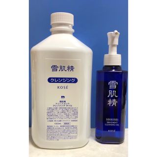 セッキセイ(雪肌精)の［液体入ボトル付］KOSEコーセー薬用雪肌精 クレンジング 1000ml 業務用(クレンジング/メイク落とし)