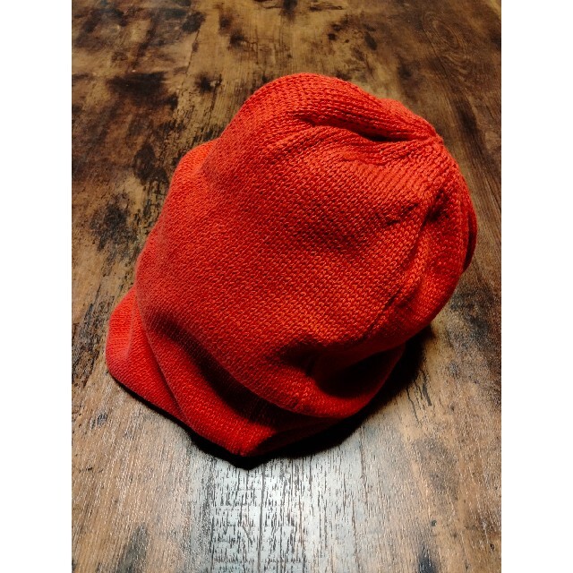 最高級・セット【希少・格安!!】手織り・ハンドメイド・ニット帽・バレンシアレッド メンズの帽子(ニット帽/ビーニー)の商品写真
