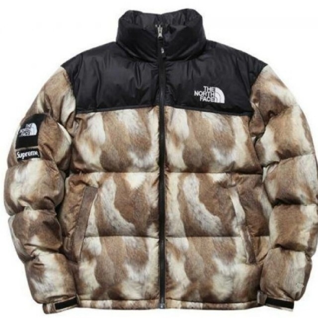 低価格 Fur north supreme - Supreme Print 極美 Jacket Nuptse ダウン