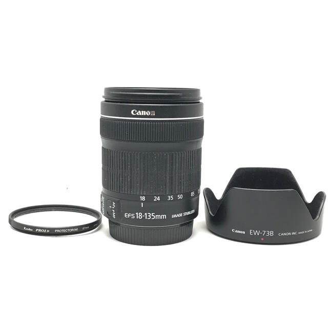 ありフィルター装着可否美品　Canon EF-S 18-135 F3.5-5.6 IS STM