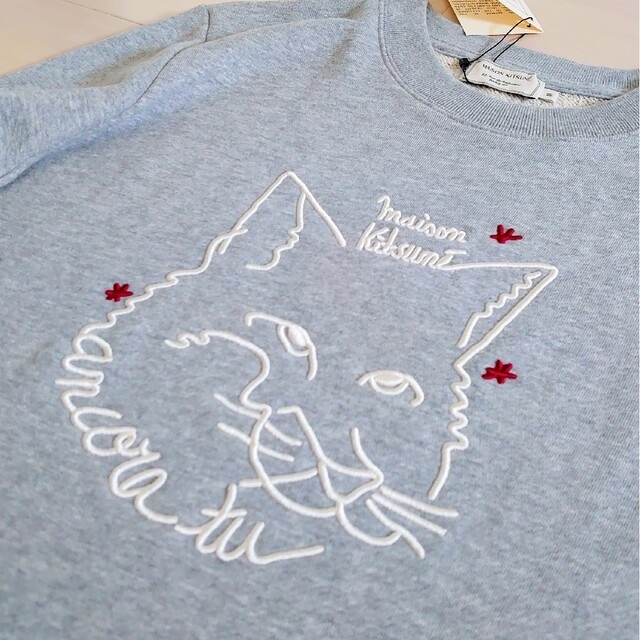 MAISON KITSUNE'(メゾンキツネ)の新品★メゾンキツネ 刺繍 トレーナー S M スウェット ビッグフォックス レディースのトップス(トレーナー/スウェット)の商品写真