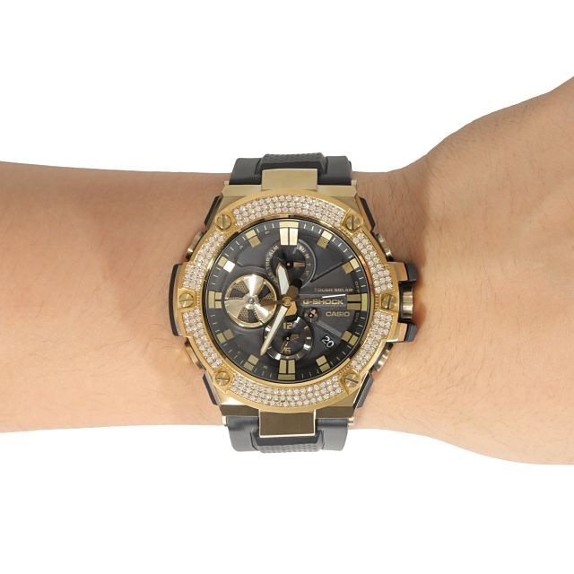 2022?新作】 G-SHOCK - CZダイヤ カスタム ゴールド B100gb GST G