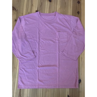 長袖Tシャツ（ピンク色）(Tシャツ(長袖/七分))