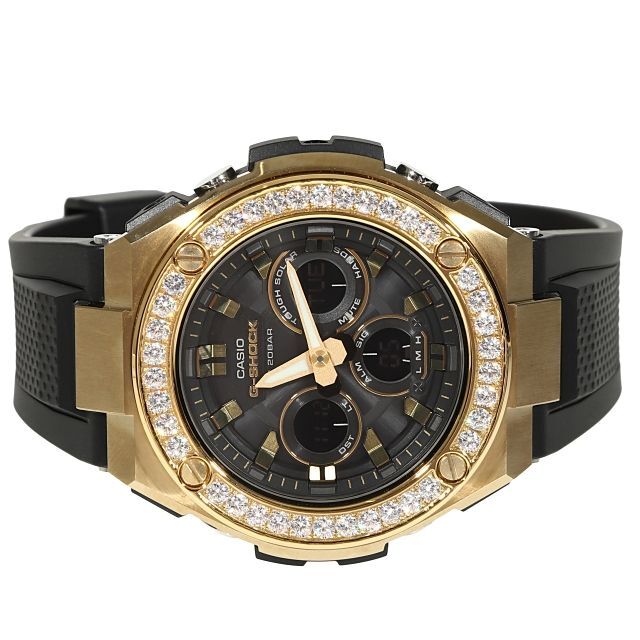 G-SHOCK - カスタム G-SHOCK G-Steel s300 ゴールド CZダイヤベゼルの