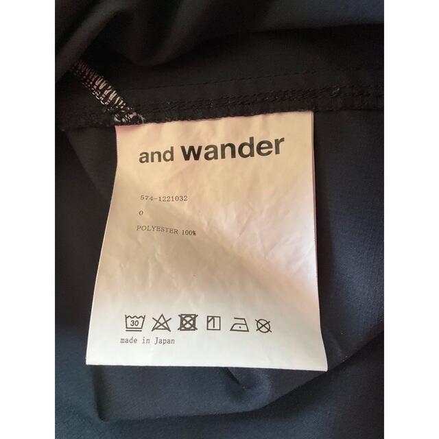 and wander(アンドワンダー)の専用　and wander  ライトリッププルオーバー レディースのトップス(シャツ/ブラウス(長袖/七分))の商品写真