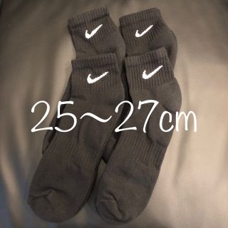 ナイキ(NIKE)の25〜27cm  4足 クウォーターソックス ナイキ エブリデイ クッション(ソックス)