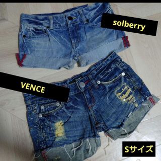 ヴァンス(VENCE)のVENCE / SOLBERRY＊デニムショートパンツ タグ付きあり(デニム/ジーンズ)