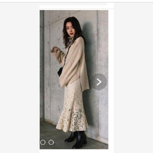 moussy(マウジー)のMOUSSY　レースロングスカート　マーメイド レディースのスカート(ロングスカート)の商品写真