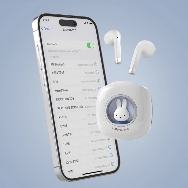 ミッフィー Bluetooth ワイヤレスイヤホン miffy MIPOWの通販 by