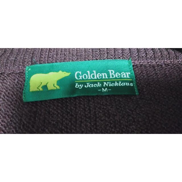 Golden Bear(ゴールデンベア)の美品　ゴールデンベア　メンズ　カーディガン　こげ茶　M メンズのトップス(カーディガン)の商品写真