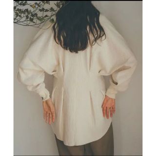 クラネ(CLANE)のSHAPE LINE HEAVY RIB TOPS クラネ(カットソー(長袖/七分))