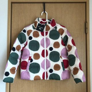 ユニクロ(UNIQLO)のUNIQLO×marimekko ライトダウンジャケットkids9-10(コート)