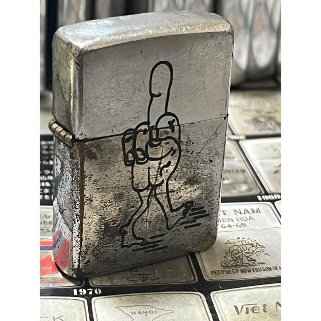 最大99%オフ! 本物 1968年製ベトナムジッポー ファックマン SAI