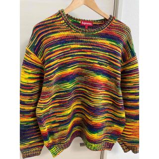 Supreme - supreme Static Sweater セーター Lの通販|ラクマ
