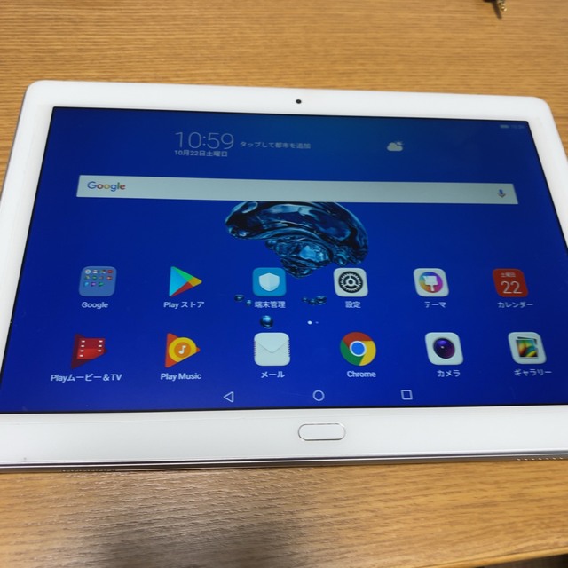 HUAWEI(ファーウェイ)のhuawei mediapad m3 lite 10 wp 防水 フルセグ スマホ/家電/カメラのPC/タブレット(タブレット)の商品写真