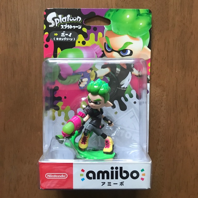 任天堂(ニンテンドウ)の新品未開封　アミーボ　amiibo ボーイ ネオングリーン スプラトゥーン エンタメ/ホビーのフィギュア(ゲームキャラクター)の商品写真