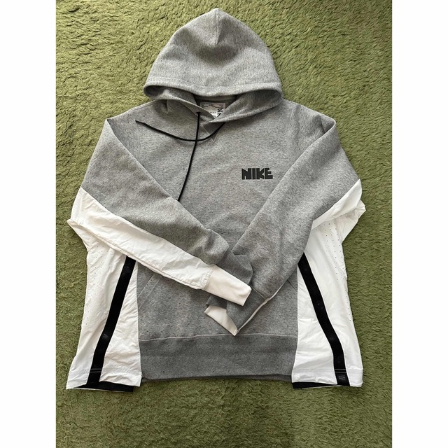 sacai × NIKE  Hoodie サカイ × ナイキ フーディー 灰XLトップス