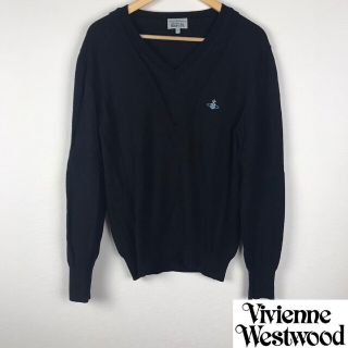 ヴィヴィアンウエストウッド(Vivienne Westwood)の美品 ヴィヴィアンウエストウッドマン 長袖ニット ブラック サイズXL(ニット/セーター)