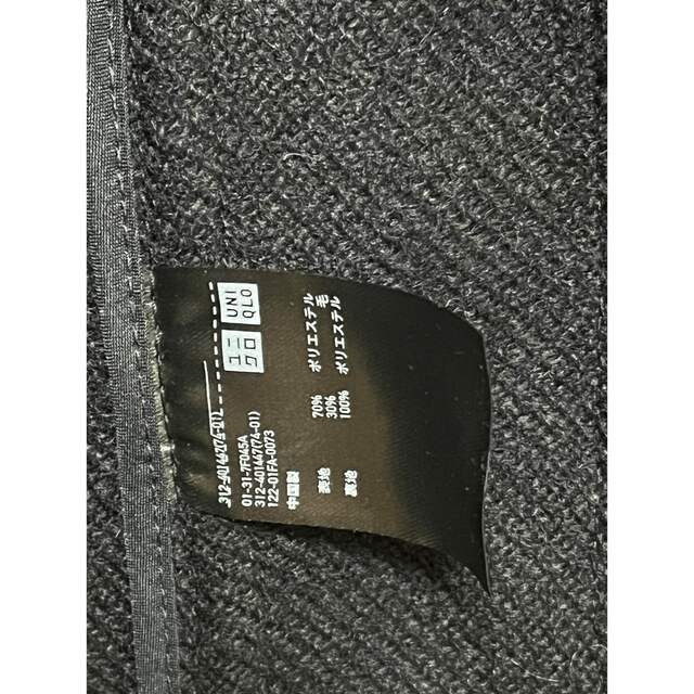 UNIQLO(ユニクロ)のダッフルコート　メンズLサイズ　ユニクロ　紺色 メンズのジャケット/アウター(ダッフルコート)の商品写真
